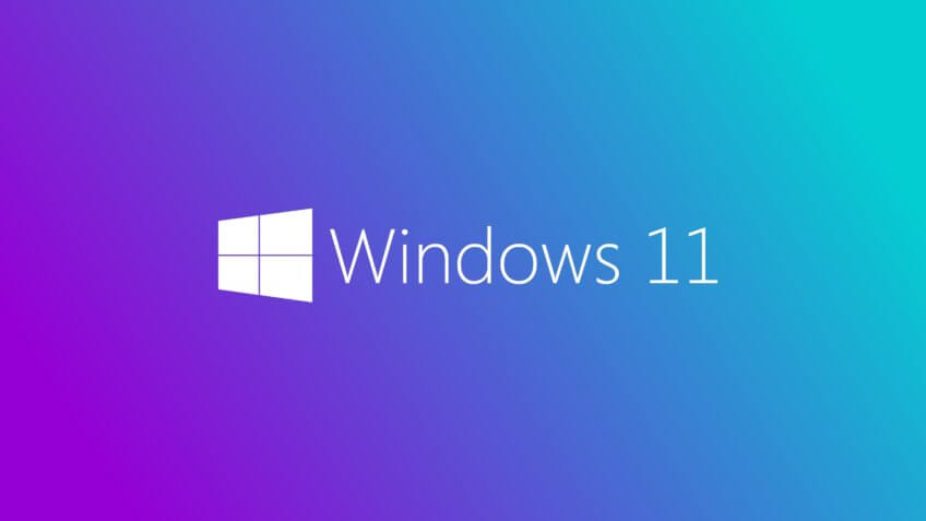 Stardbildschirm mit Logo Windows 11