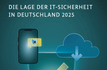 Ausschnitt aus dem BSI Lagebericht 2025 Titelblatt mit der Überschrift Die Lage der IT-Sicherheit in Deutschland 2025