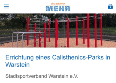 Bild der Calisthenics Anlage