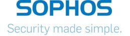 Sophos Firmenlogo mit Security made simple Schriftzug