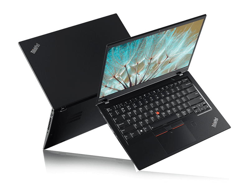 Vorder- und Rückseite eines Lenovo ThinkPad X1 Carbon 5te Generation